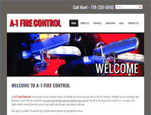 Tablet Screenshot of a1firecontrol.com